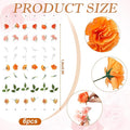 35.4 Ft Flower Garlands Hanging Wildflower Backdrop Decoration, 6 Pcs