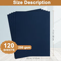 120 Sheets Cardstock Craft Paper, 8.5 X 11 – Navy Blue