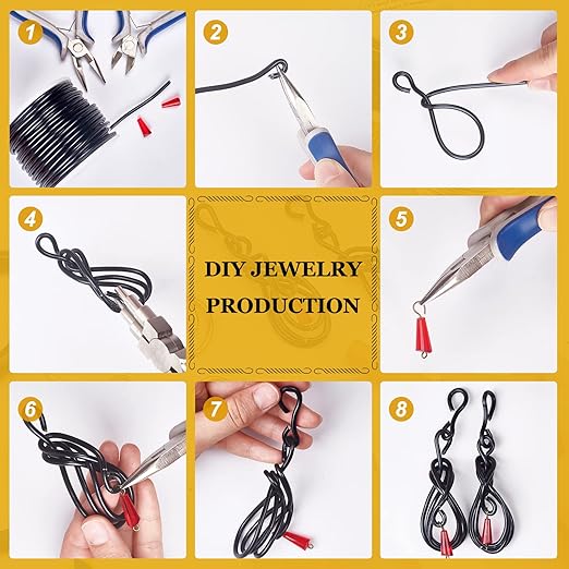 BENECREAT 9 Gauge 55FT Gold Jewelry Craft Wire Tarnish Resistant Bendable Aluminum Sculpting Metal Wire for Jewelry Craft Beading Work, 3mm