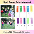 Ribbon Dancing Wands Pack, 20pcs