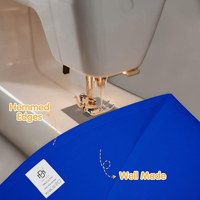 Tablecloths Royal Blue Round Polyester 90-Inch Pack of 10