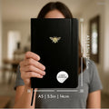 Lined Journal, A5 Vegan Leather Notebook, Ideal for Journaling
