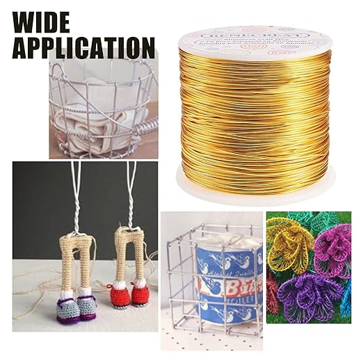 BENECREAT 15 Gauge 220FT Aluminum Wire Anodized Jewelry Craft Making Beading Floral Colored Aluminum Craft Wire - Brown