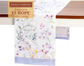 Maison d' Hermine Table Runner 100% Cotton Single Layer Table Runners 72 inches Long Decorative for Home Kitchen Dining Party Wedding Bridal Shower Spring Summer (Summer Floral, 14.50" x 72")