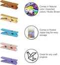 Mini Wooden Clothespins with Jute Twine – Natural