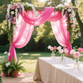 Wedding Arch Draping Fabric Chiffon Fabric – Pink