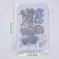 8 Types Real Dried Pressed Flowers Leaf Plant Herbarium for DIY, 46pcs