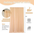 Champagne Backdrop Curtain for Partie, 10 X 10 Feet