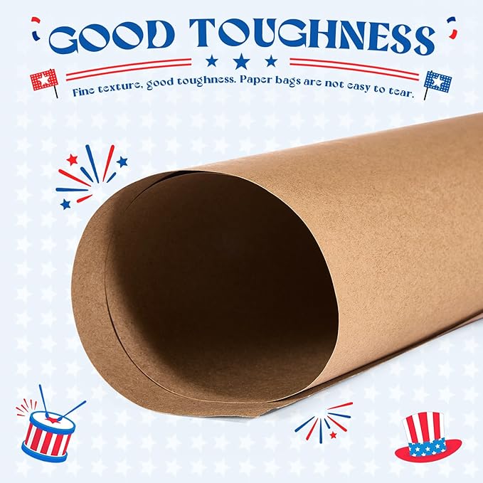 Gift Bags, Brown Kraft Paper, 5.25 x 3.75 x 8 Inch, Pack of 500