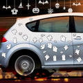 Halloween Ghost Car Magnets Reflective Ghost Boo Refrigerator, 36 Pcs