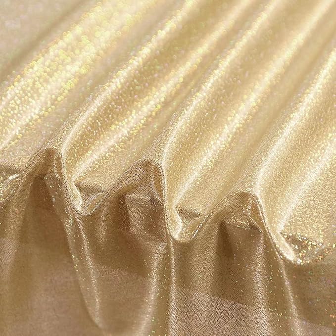 Fitable Sequin Tablecloth for Parties 60x60 Inch - Sparkle Glitter Table Cloth Laser Square Overlay for Wedding Baby Shower Ceremony Birthday Holiday Banquet Decor, Khaki