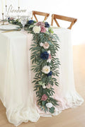 Artificial Eucalyptus Garland with Flowers Fake Greenery Faux, 6ft