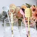 Personalized Acrylic Stir Sticks, 20Pcs, Custom Cocktail Swizzle Sticks