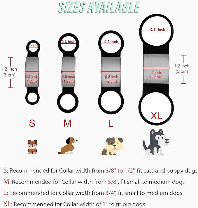 Personalized Dog Name Tag - No Noise - Engraved & Slide On - Custom Collar Tags for Small, Medium, Large Dogs & Cats