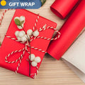 Wrapping Paper – Red, 15"x900" (75FT) Solid Color Art Craft Kraft