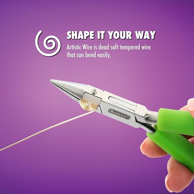 Artistic Wire, 20 Gauge Silver Plated Tarnish Resistant Colored Copper Craft Wire, Fuchsia 25 ft