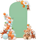 Wedding Arch Cover 5FT Arch Backdrop Cover Spandex Fitted Arch Cover for Round Top Chiara Backdrop Stand Covers for Wedding Birthday Party Baby Shower Banquet Ceremony Decoration