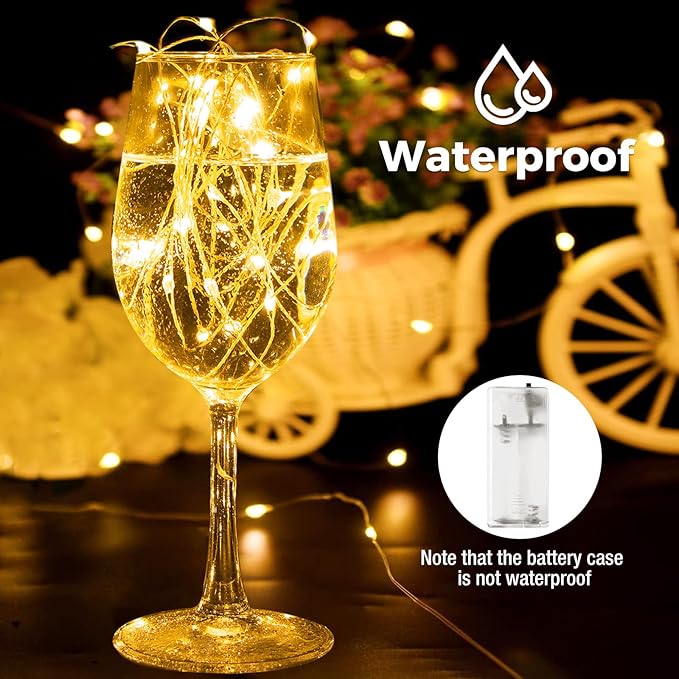 btfarm 20 Pack Fairy Lights Battery Operated with Timer, 10FT 30LED Twinkle Lights Waterproof, Copper Wire Christmas String Lights Battery Powered for Indoor Outdoor Wedding Party Holiday Decorations