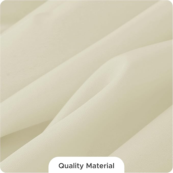 Fitable 8 Pack Round Tablecloths: Stain Resistant Wrinkle Free Circle Table Clothes, Washable Reusable Polyester Table Covers for Wedding Party Birthday Banquet Reception(Ivory, 120 Inch)