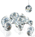 20mm/30mm/40mm Clear Crystal Balls Prism Sun Catcher for DIY Home Garden Wedding Party Decor, Pack of 13