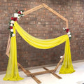 Wedding Arch Draping Fabric Chiffon Drapes for Wedding, 20 Ft – Yellow