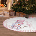 36 Inches Let It Snow Snowman Christmas Tree Skirt