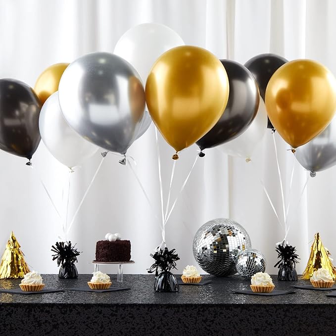 Balloon Weights 15-Count Black Plastic Anchors with Top Hook