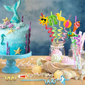 Straws 24 Count Beach Curly Straws in 8 Colors, Reusable Plastic