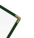 Goodsmart Restaurant Menu Covers, 25 Pack Green 4-Page/8-View