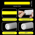 Glow Foam Sticks Bulk, 24 Pcs Yellow Giant LED Light Up Sticks 3 Modes