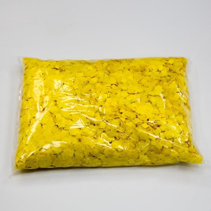 Confetti, Yellow Tissue Paper, Biodegradable, 1 lb Bag