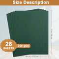 28 Sheets Cardstock Craft Paper, 8.5 X 11 – Dark Green