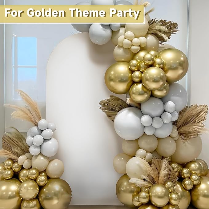 Hemmotop 7.2 ft White Arch Backdrop Cover (No Arch Stand) - Double-Sided Spandex Arch Covers Stretchy Backdrop for Party Wedding Birthday Baby Shower - Ideal for Balloon Arches