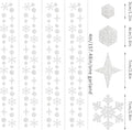 Snowflake-Snow -silver Christmas Party-Decorations Streamers – White
