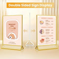 Acrylic Sign Holder, 4x6 – Gold
