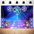 Dance Party Backdrop Retro 80s 90s Theme Stage Dance Ball Music
