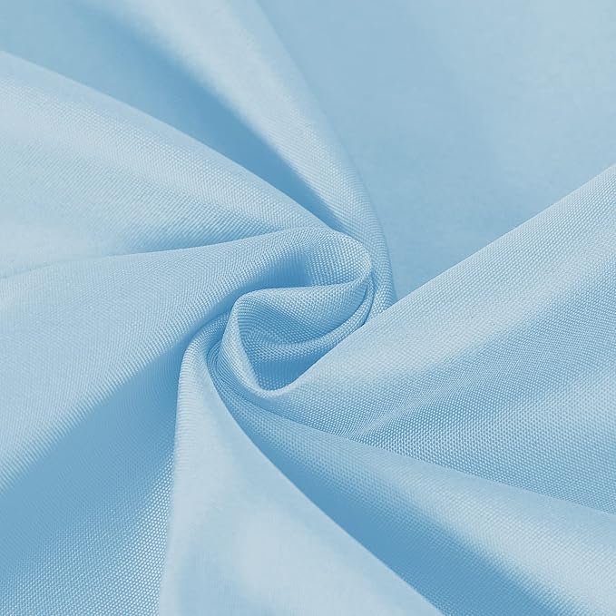 Cupuamon Square Tablecloth 52x52 inch Washable Polyester Fabric Table Cloth for Wedding Party Dining Banquet Decoration（52x52,Blue Mist）