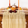 Champagne Cheesecloth Table Runner Fall Table Runners, 12 Pack – Gold