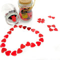 Heart Confetti Valentine's Day Table Confetti Metallic Foil – Red