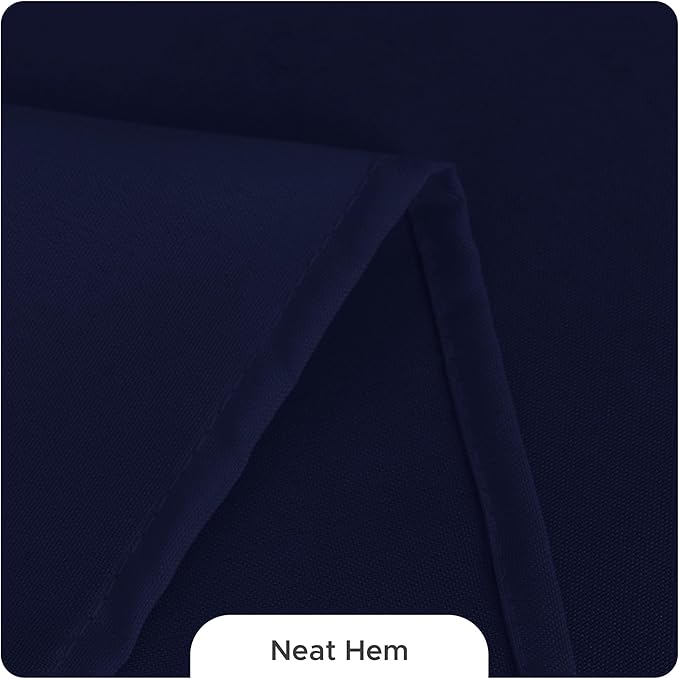 Fitable 8 Pack Table Cloth Rectangle Table: Stain and Wrinkle Resistant Tablecloth Rectangular, Washable Polyester Tablecloths for Wedding Party Dining Banquet Event Catering(Navy, 70x108 Inch)