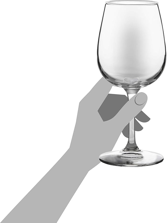 Wine Glasses Set of 12, 12.75 oz Clear Glass, Dishwasher Safe