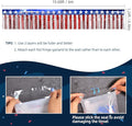 4th of July Decorations 2Packs Foil Fringe Garland Tinsel, 39 Feet