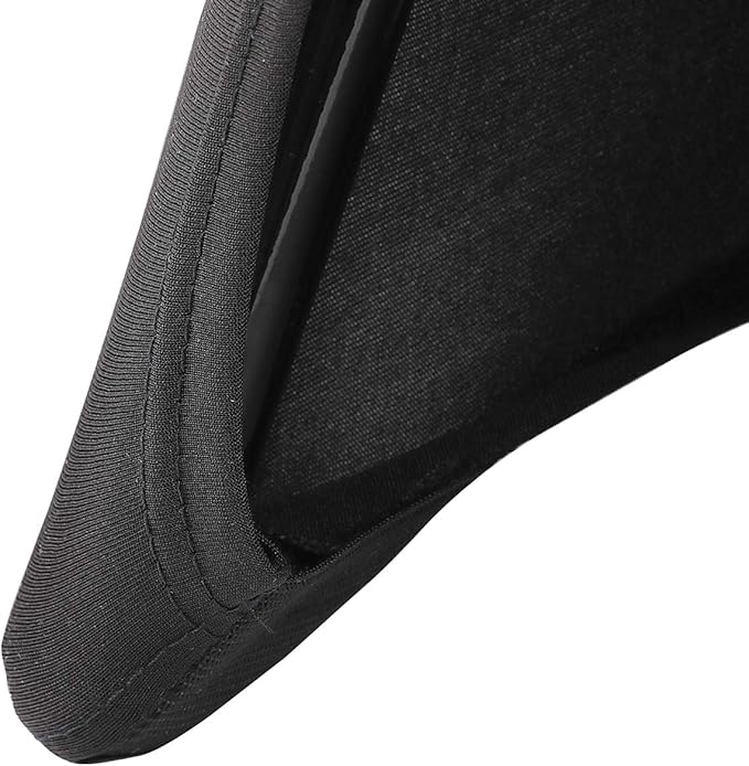 Dining Chair Slipcovers in Black Stretch Spandex, Set of 6
