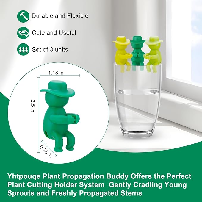 6 Pcs Plant Propagation Buddy, Propagated Plant Holders for Sprouts, Stems & Shoots and cuttings, Sturdy Support for Indoor Plants & Propagation Station Use, Ideal Gifts for Plants Lovers