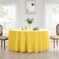 Tablecloths, 6 Pack, 90 Inch Round Yellow Polyester