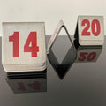 Metal Place Cards Stackable Tent Style Table Numbers，Place Card, 10 Pcs
