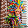 Colorful Rooster Tail Feathers, 60pcs 12-14inch Natural Long Rooster