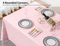 Tablecloth -inch Rectangular Polyester Table Cloth, 60 X 102 – Pink
