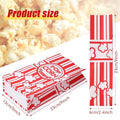 Paper Popcorn Bags Bulk 2 Oz Large Flat Bottom Boxes, 300 Pcs – Red