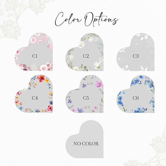 Non-Edible Cake Topper: Personalized Heart Acrylic Block, 2 Sizes, 7 Colors